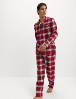 Pure Cotton Family Christmas Checked Pyjama Set