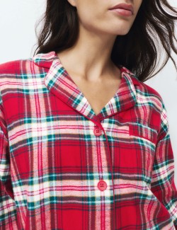 Pure Cotton Family Christmas Checked Pyjama Set