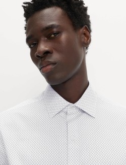 Regular Fit Pure Cotton Printed Shirt