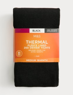 Termo punčochy s flísovou podšívkou 200 DEN