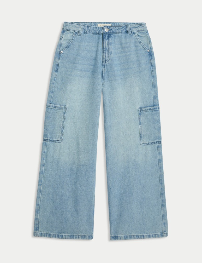 Wide Leg Cargo Jeans (6-16 Yrs)