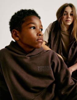 Mikina s kapucí a vysokým podílem bavlny (6–16 let)