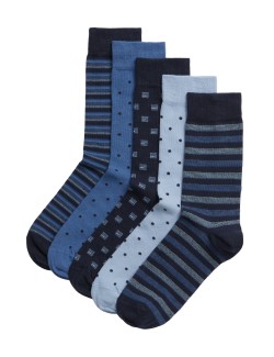 5 párů ponožek Cool & Fresh™ s vysokým podílem bavlny