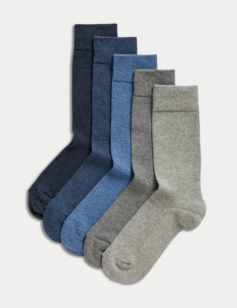 5 párů ponožek se zesíleným chodidlem a technologií Cool & Fresh™
