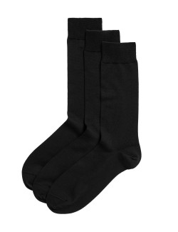 3 páry luxusních ponožek z egyptské bavlny