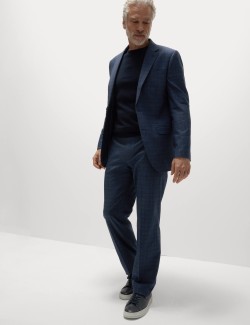 Regular Fit Check Suit Jacket