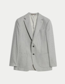 Tailored Fit Puppytooth Stretch Blazer