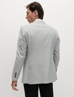 Tailored Fit Puppytooth Stretch Blazer