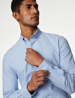 Slim Fit Cotton Rich Shirt