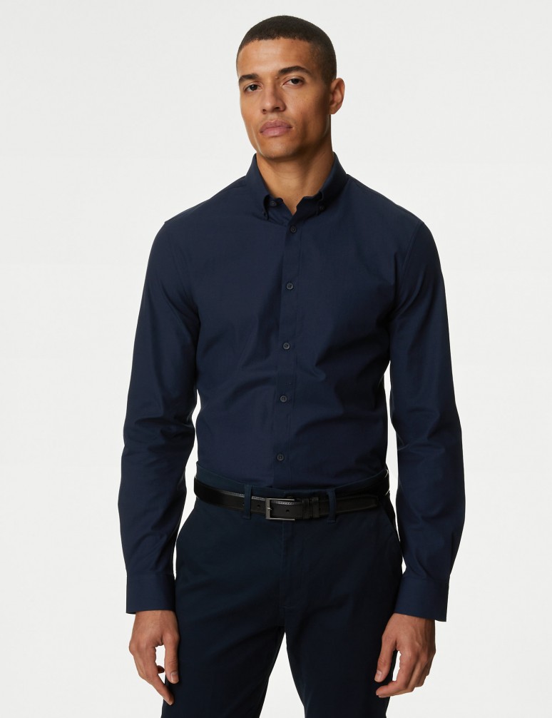 Slim Fit Cotton Rich Shirt