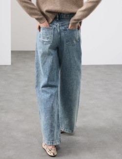 High Waisted Wide Leg Jeans