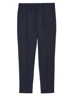 Tailored Fit Pure Wool Suit Trousers