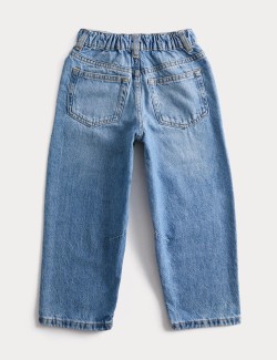 Barrel Leg Denim Jeans (2-10 Yrs)