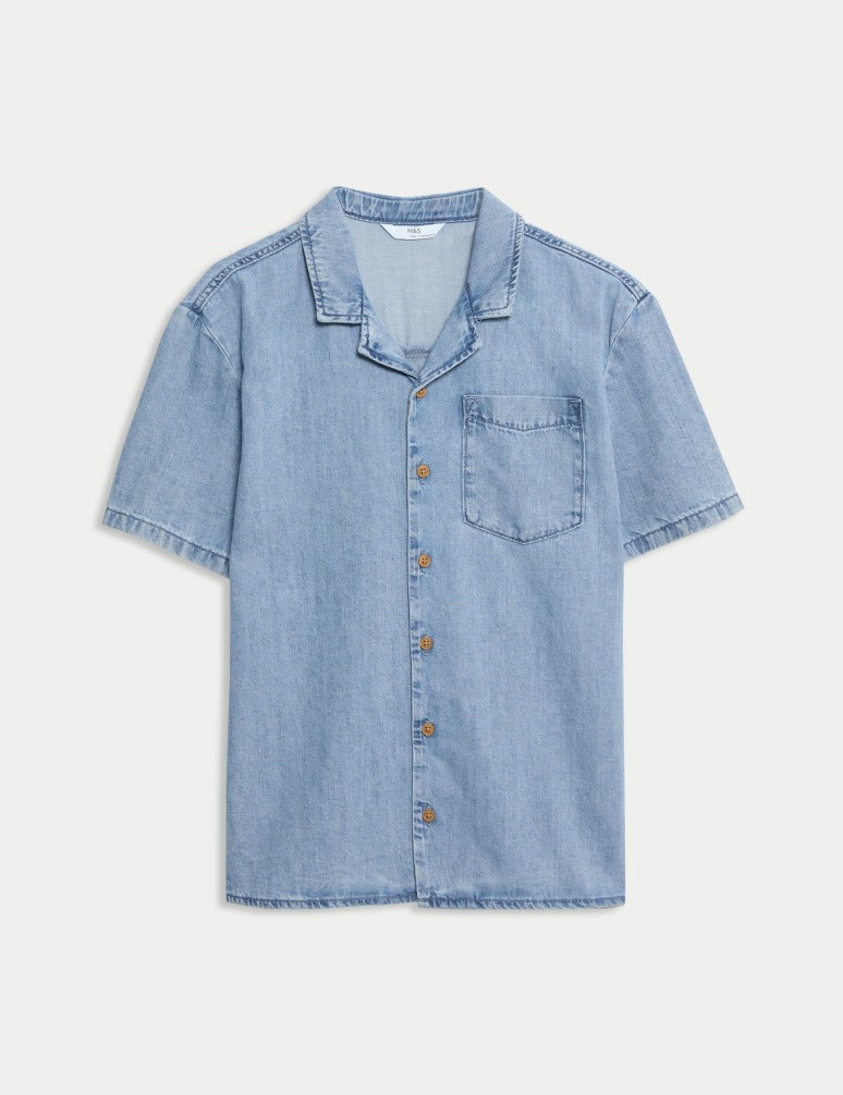 Džínová košile, z čisté bavlny (6–16 let)