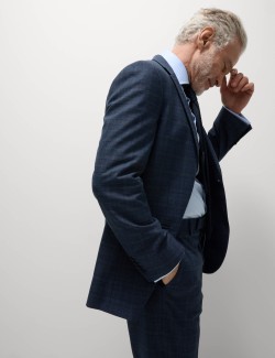 Regular Fit Check Suit Jacket