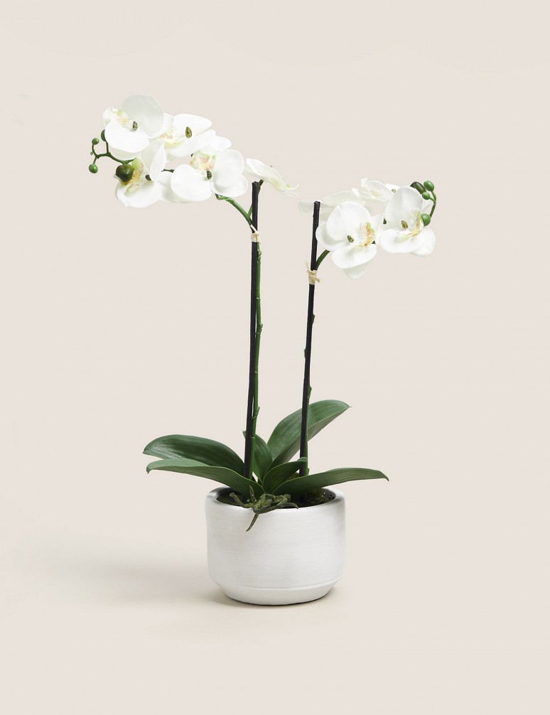Umělá středně velká orchidej