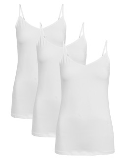 3pk Cotton Rich Strappy Vests