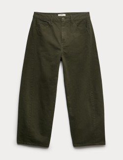 Pure Cotton Horseshoe Fit Trousers