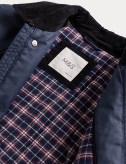 Waxed Jacket With Corduroy Collar (2-8 Yrs)