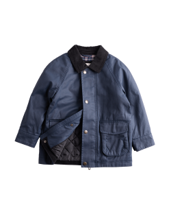 Waxed Jacket With Corduroy Collar (2-8 Yrs)