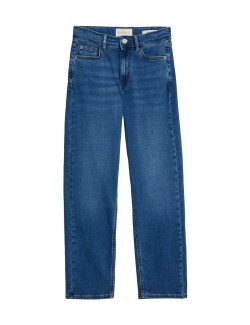 Džíny s rovnými nohavicemi s velkým podílem materiálu Tencel ™