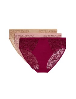 Vysoce střižené kalhotky Body Soft™, sada 3 ks