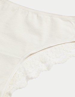 Brazilské kalhotky s potiskem a vysokým podílem bavlny