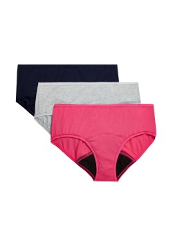 3pk Heavy Absorbency Period Knicker Shorts