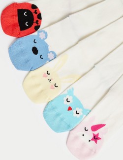 5pk Cotton Rich Animal Socks