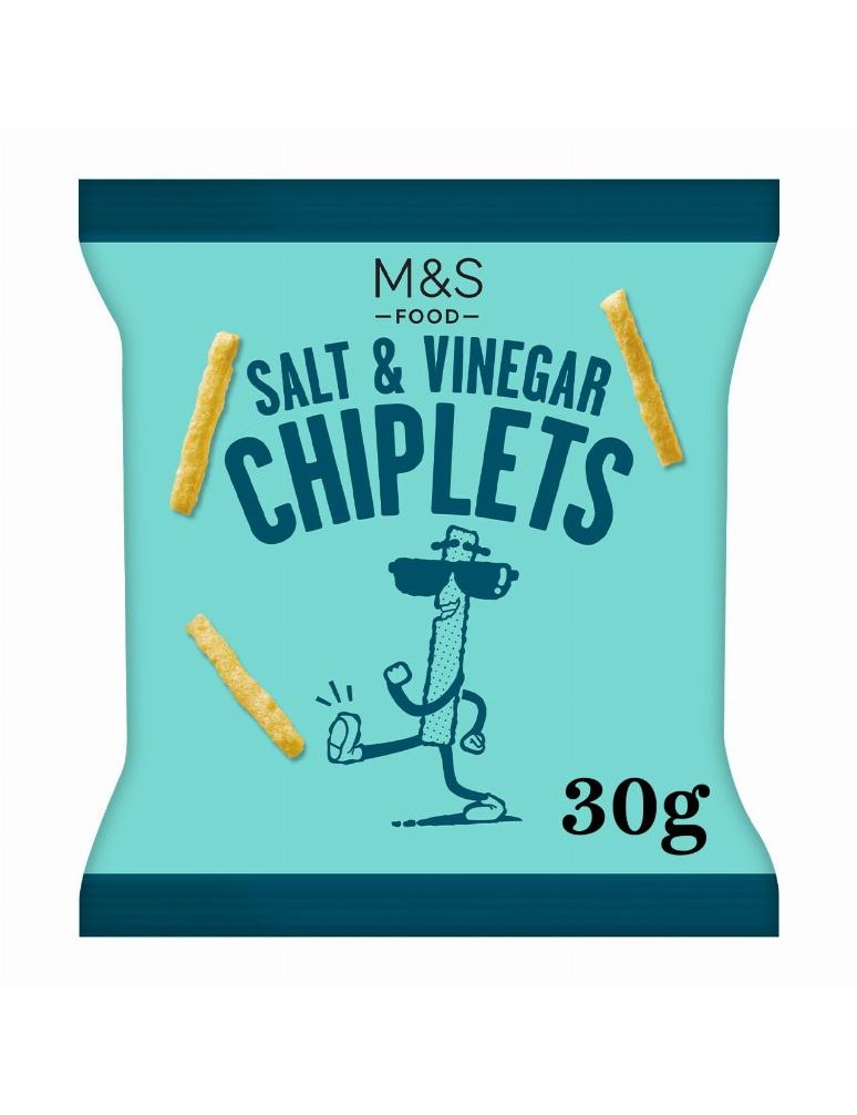 Extrudovaný bramborovo-kukuřičný snack s příchutí soli a octa