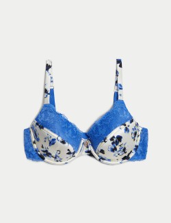 Fleur Silk & Lace Wired Full Cup Bra