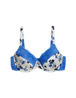 Fleur Silk & Lace Wired Full Cup Bra