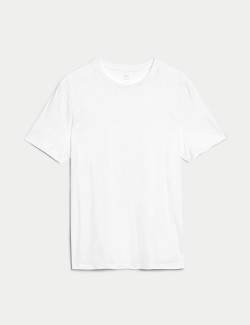 Pure Cotton Crew Neck T-Shirt