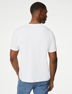 Pure Cotton Crew Neck T-Shirt