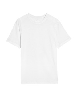 Pure Cotton Crew Neck T-Shirt