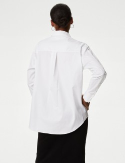 Pure Cotton Collared Relaxed Shirt