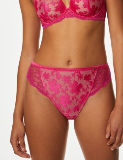 Cosmos Embroidery High Leg Knickers