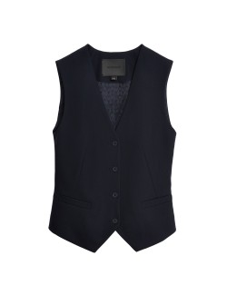 Tailored Waistcoat With Wool