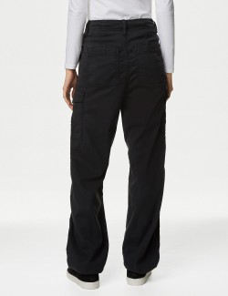 Kapsáčové kalhoty s rovnými nohavicemi s vysokým podílem materiálu Lyocell™