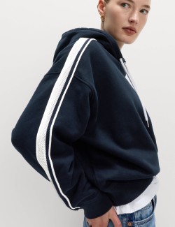 Pure Cotton Side Stripe Hoodie