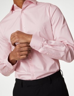 Košile z čisté bavlny, normální střih, snadné žehlení