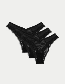 3pk Lace Miami Knickers