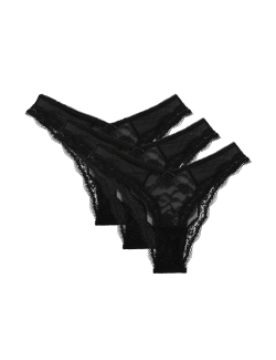 3pk Lace Miami Knickers