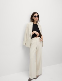 Žebrované tričko úzkého střihu s vysokým podílem bavlny