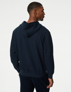 Pure Cotton Textured Oversized Hoodie