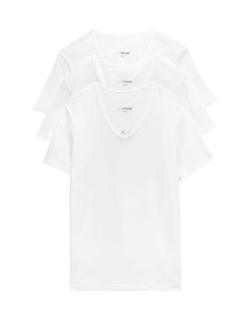 Tílka s vysokým obsahem bavlny, výstřihem do V a s technologií Cool & Fresh™, 3 ks v balení