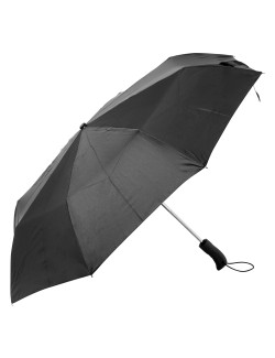 Deštník z recyklovaného polyesteru s pogumovanou rukojetí a technologií Windtech™