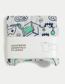 Cotton Rich Gaming Pyjamas (7-14 Yrs)
