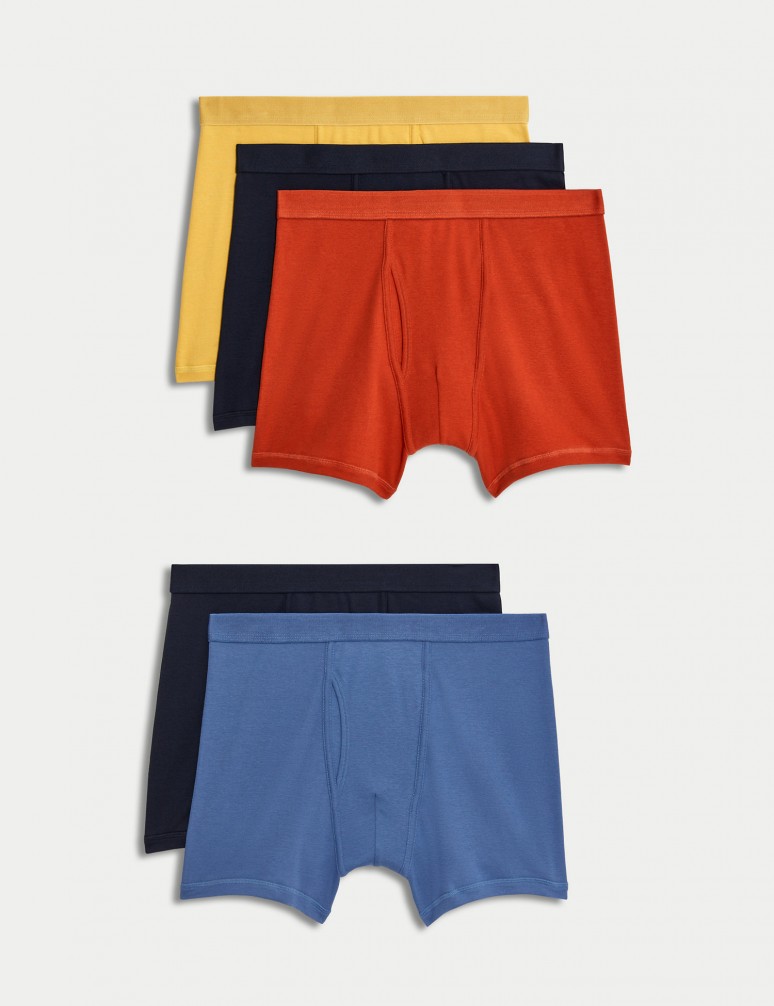 5pk Pure Cotton Cool & Fresh™ Trunks