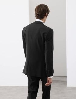 Tailored Fit Wool Blend Suit Jacket
